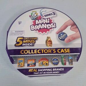 ZURU Mini Brands Series 3 Collectors Case New Sealed 5 Exclusive Minis Storage